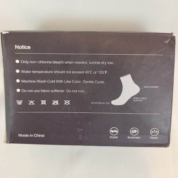 NEW Felicigeely Crew Socks 6 Pair Cushioned Athletic Socks Men Sz 9-12 - Picture 4 of 4